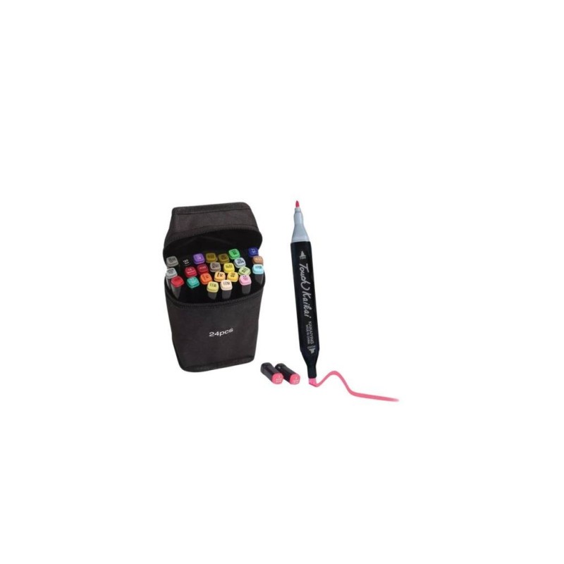 Marcadores Doble Punta en Estuche x24 Piezas CST01735