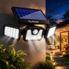 Foco Solar LED 74 LEDs con Sensor | Iluminación exterior