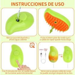 Cepillo De Vapor Para Mascotas Perros O Gatos