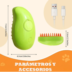 Cepillo De Vapor Para Mascotas Perros O Gatos